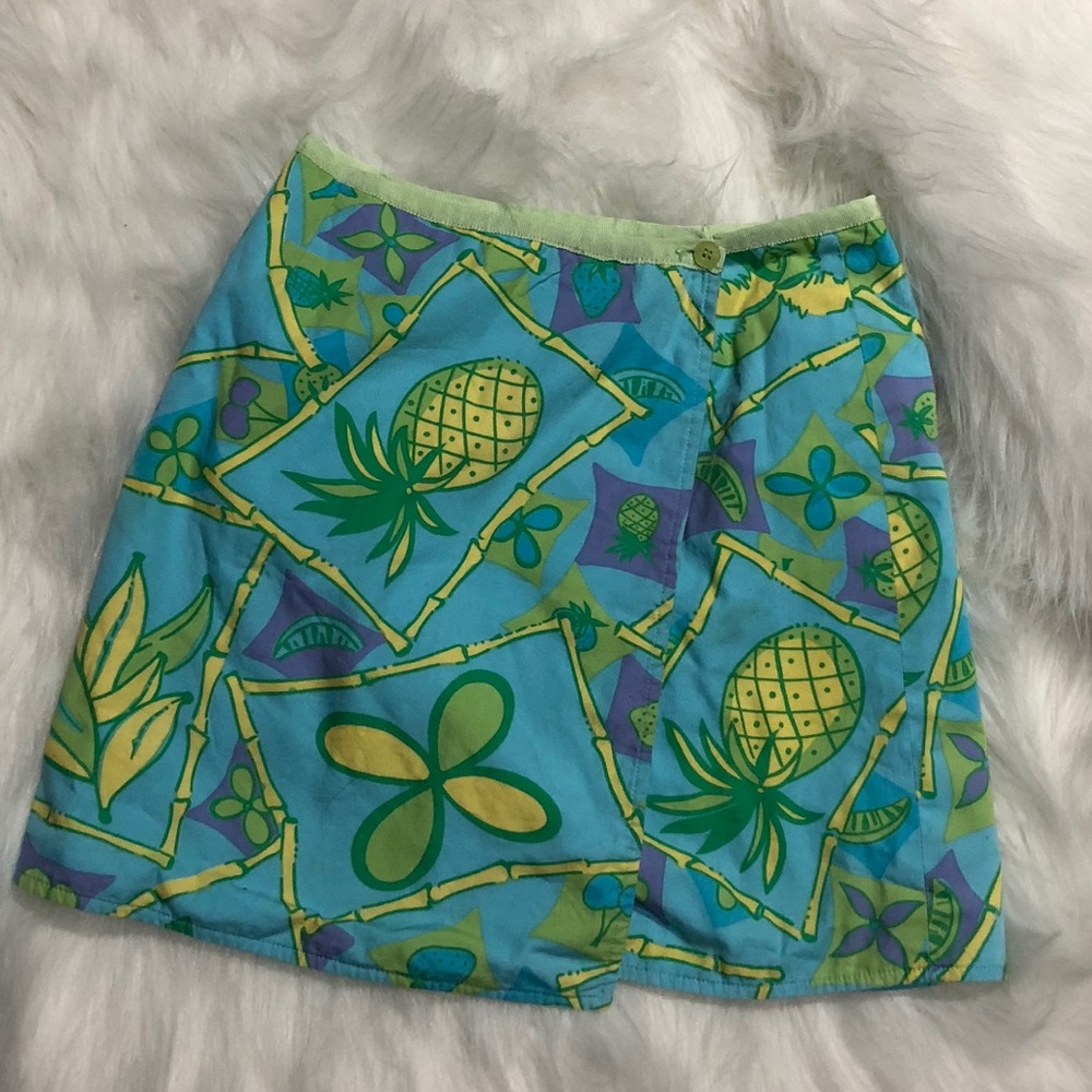 GUC Lilly Pulitzer wrap skirt *reversible* size 7
